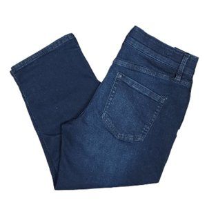 NWT LIZ CLAIBORNE SARA CROP MIDRISE DENIM CAPRIS (6)